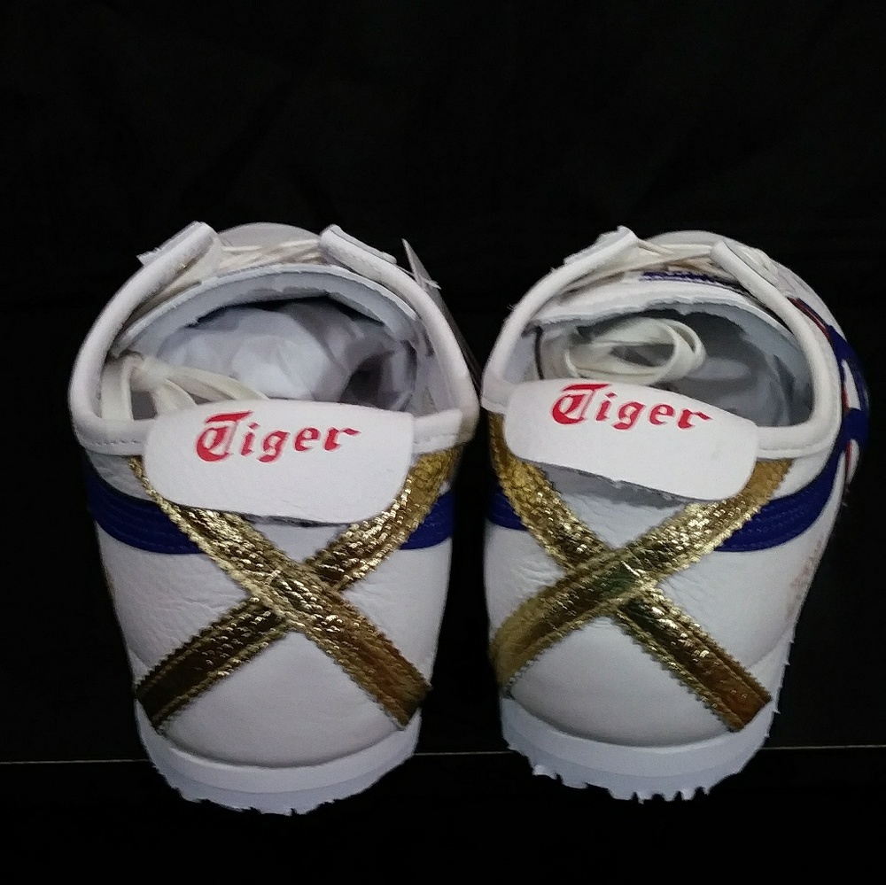 NIB! Onitsuka Tiger Mexico 66 Wht/Drk Blue Unisex - Picture 7 of 8